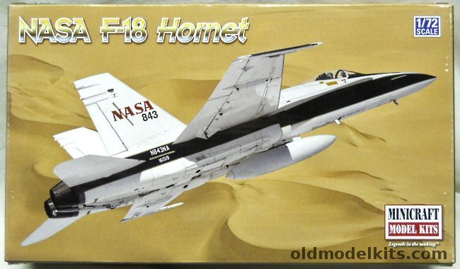 Minicraft 1/72 NASA F-18 Hornet, 11656 plastic model kit